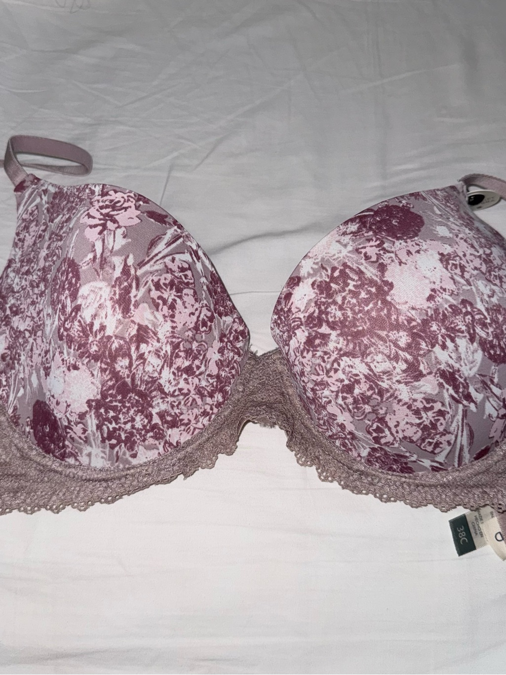 Lucky Brand Patterned Bra Full Figure 38c Nwt